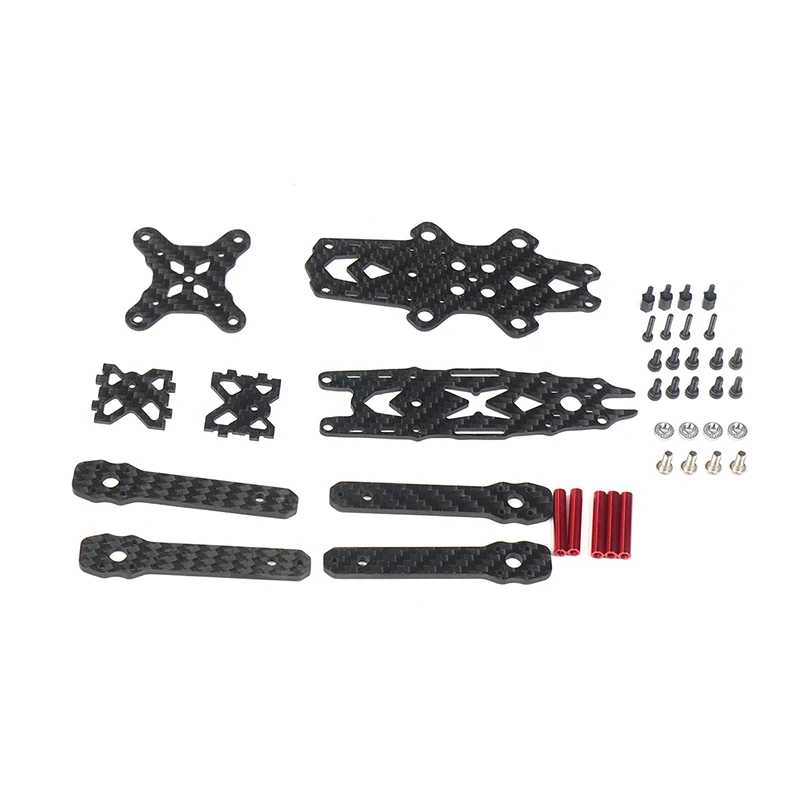 FS135 135 мм Колесная база Mini FPV Frame Kit углеродное волокно CF стойка для гоночного дрона