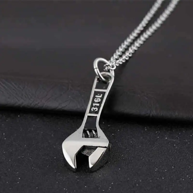 Гаечный ключ Pedant ожерелье из нержавеющей стали винтажный гаечный Повседневный