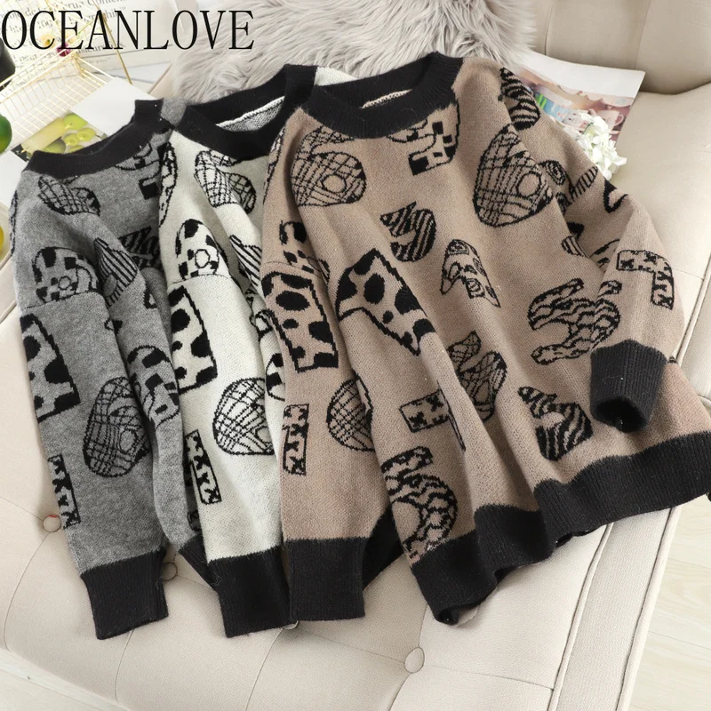 Осенне-зимние пуловеры с принтом в виде героев мультфильмов коллекция 2020 года