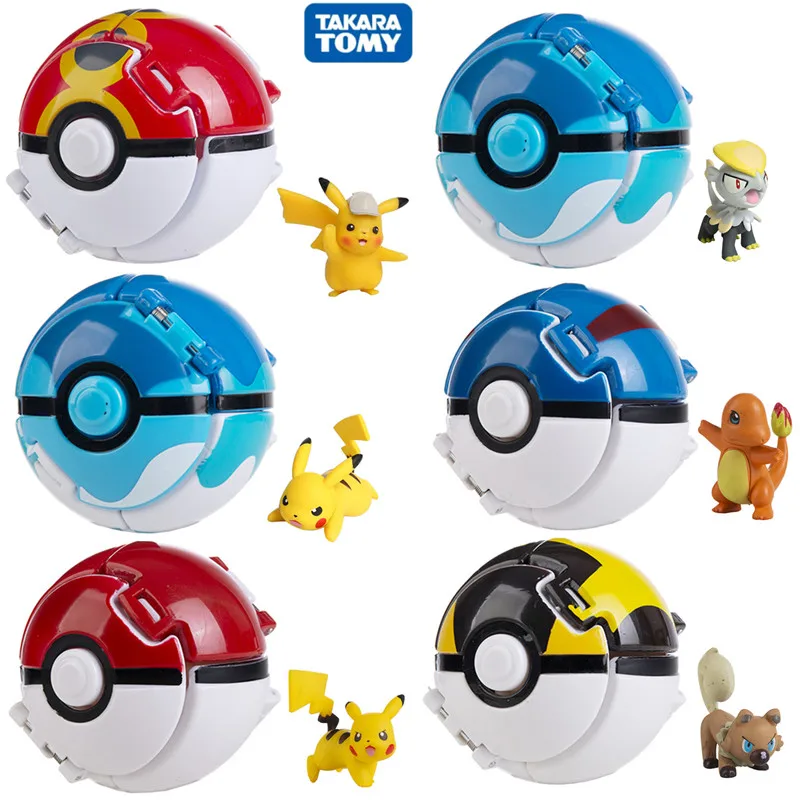 

Покемон фигурный Карманный игрушечный шар Монстр Pokeball модель аниме экшн-фигурка Пикачу АБР чармандер подарки для детей