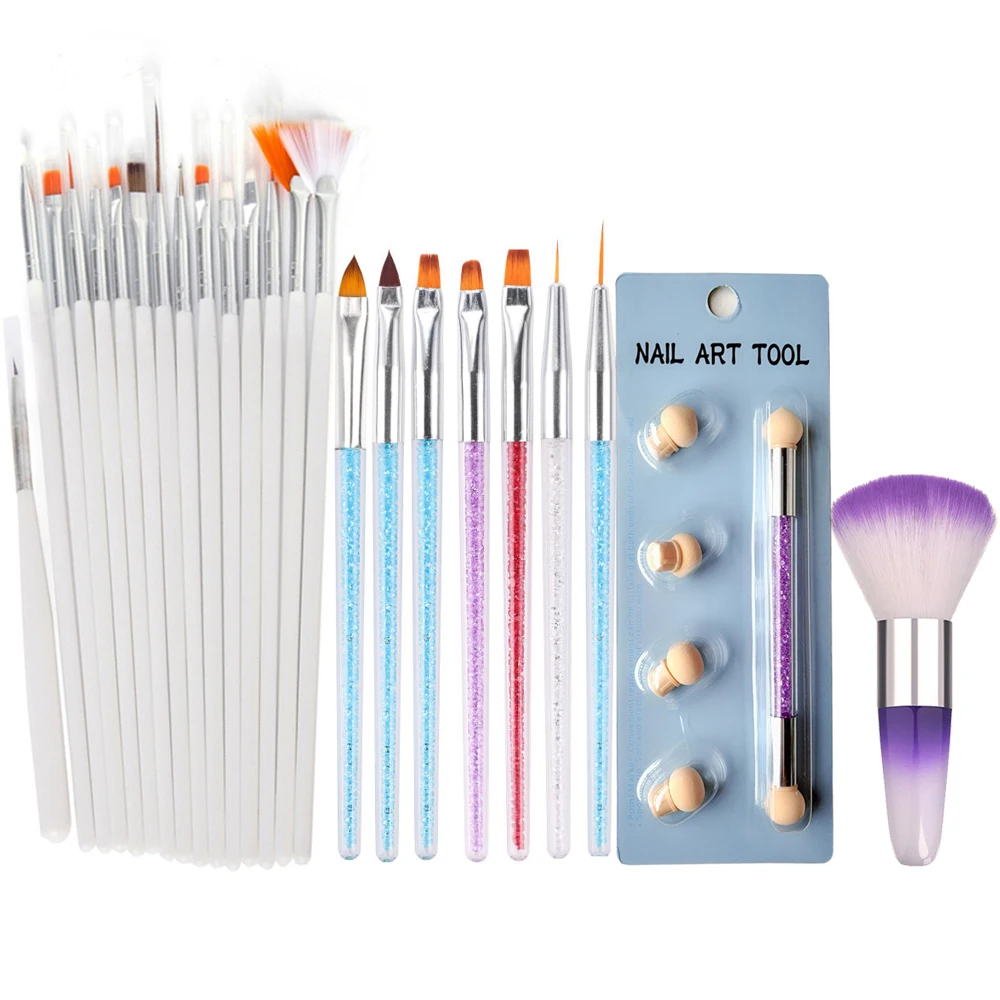 Набор кистей для рисования с УФ гелем Bittb Маникюрный Инструмент