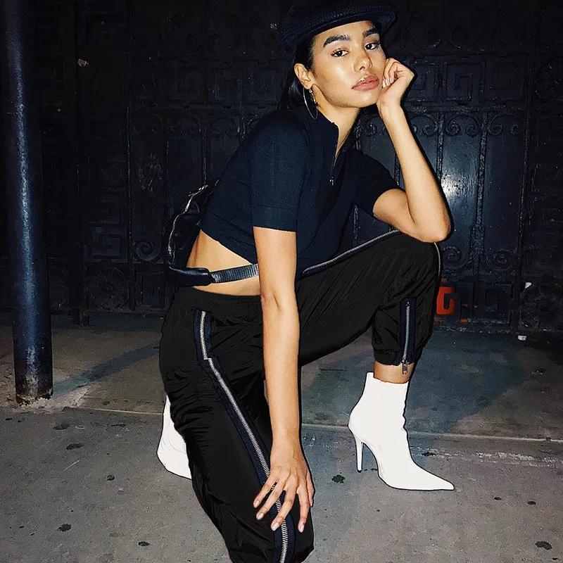 ZOGAA High Waist Elastic Pants Women Fashion Casual Black Front Zipper Pencil 2019 Spring Autumn Trousers | Женская одежда