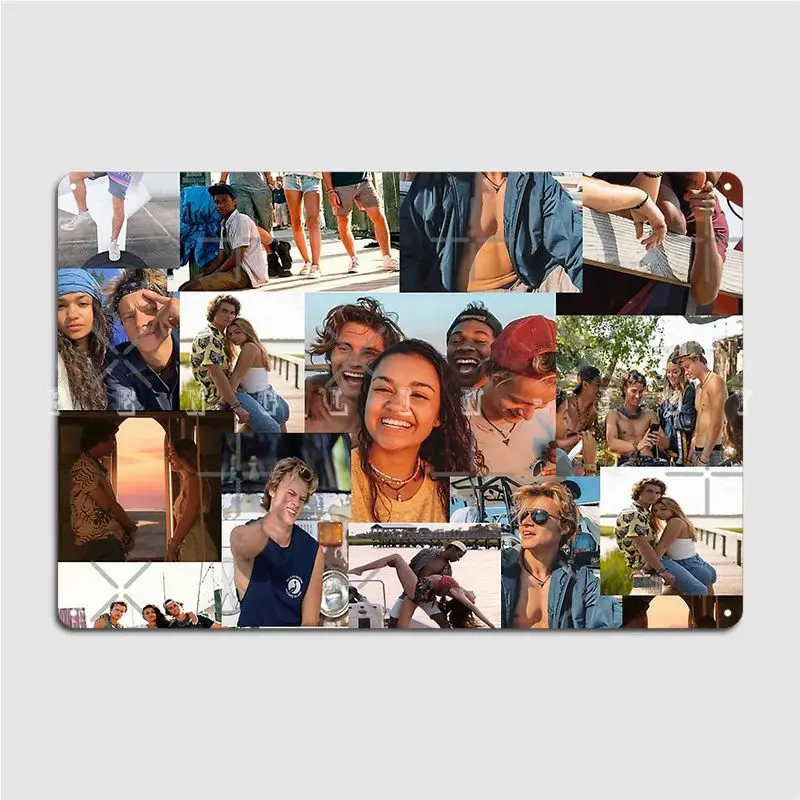 

Outer Banks Collage Metal Plaque Poster Pub Party Personalized Plates Tin Sign Poster