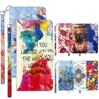 flip case for samsung galaxy s21 ultra s20 plus a72 a52 note 20 pu leather 3d painting wallet card kickstand shockproof cover