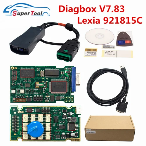 Lexia No Clip Диагностический инструмент Lexia 3 Lexia3 V7.83 PP2000 V48/V25 с прошивкой 921815C Lexia 3 для Citr-oen для Pe-ugeot OBDII Auto Diagbox - Цвет: Lexia No Clip