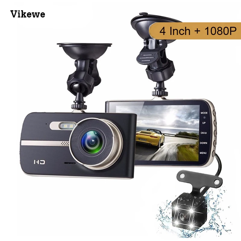 Автомобильный видеорегистратор с двумя объективами Vikewe Full HD 1080P ночное видение