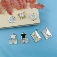 jeque 10pcs bear heart envelope butterfly charms for making bracelets earrings pendants necklace diy handmade jewelry craft