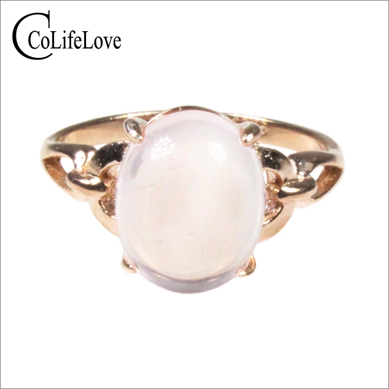 Ювелирные изделия CoLife 100% натуральное розовое кварцевое кольцо для вечерние 8 мм *