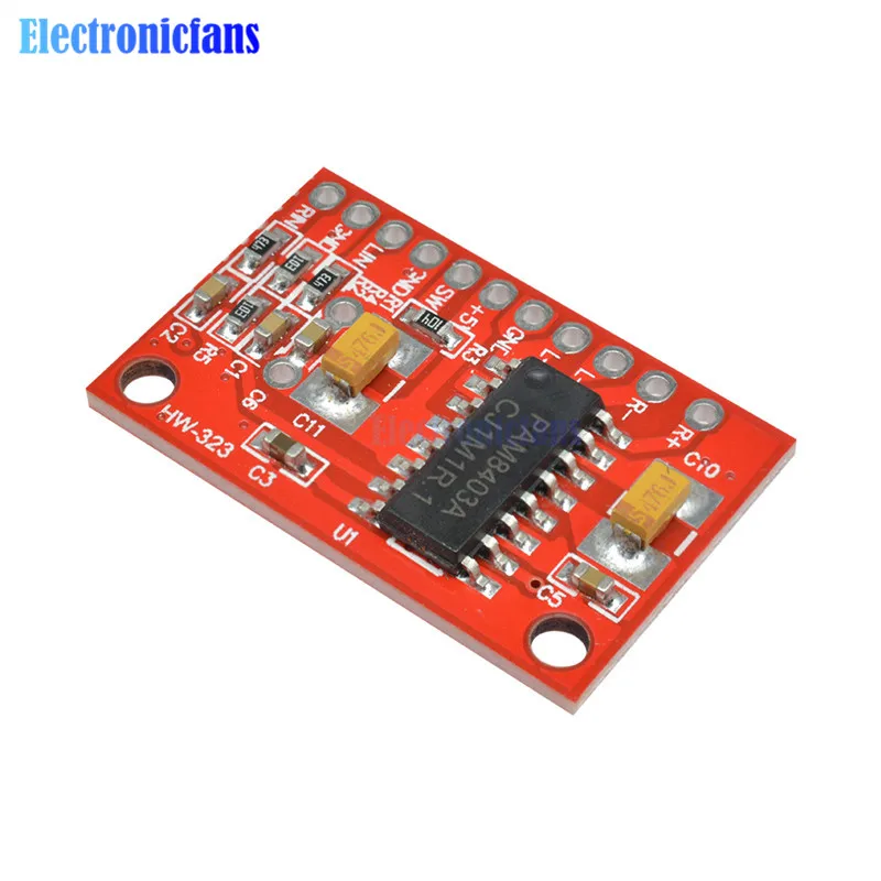 PAM8403 Супер Мини цифровой усилитель плата 2*3 Вт Класс D Цифровой 2 5 в до В мощности