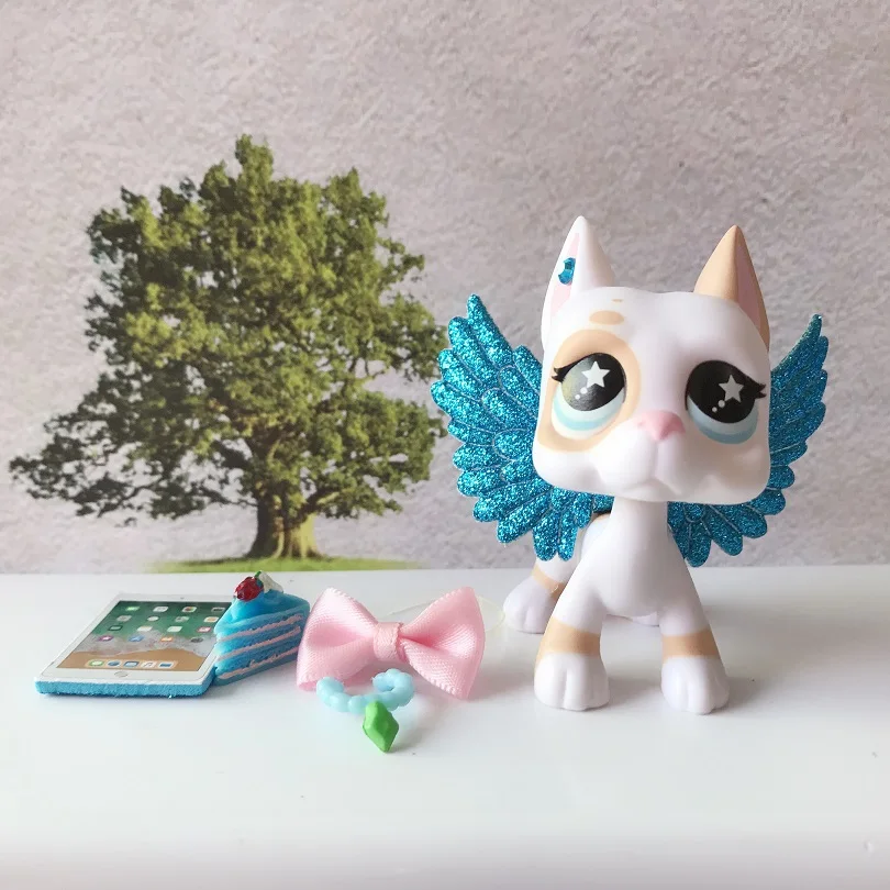 С новым Littlest 5 шт. аксессуары крыло торт компьютерный воротник(игрушки в комплекте