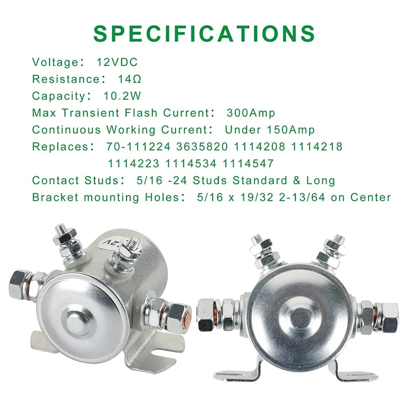 Соленоидное реле постоянного тока макс. 300 А 12 В электромагнит стартера для