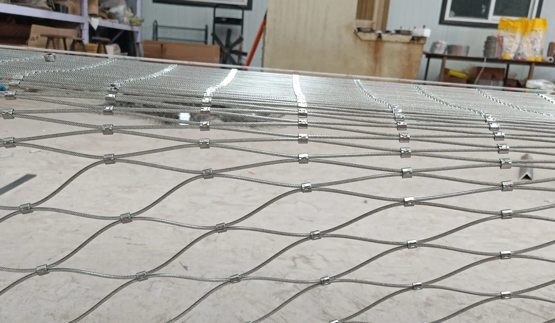 Панель для наполнения проволочной сетки из нержавеющей стали домашнего