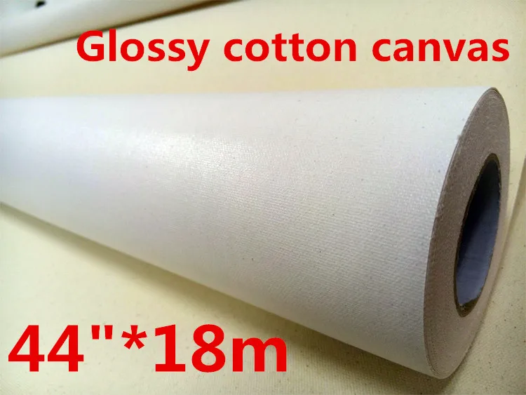 Высокоглянцевая поверхность чистый хлопковый холст для струйной печати roll с