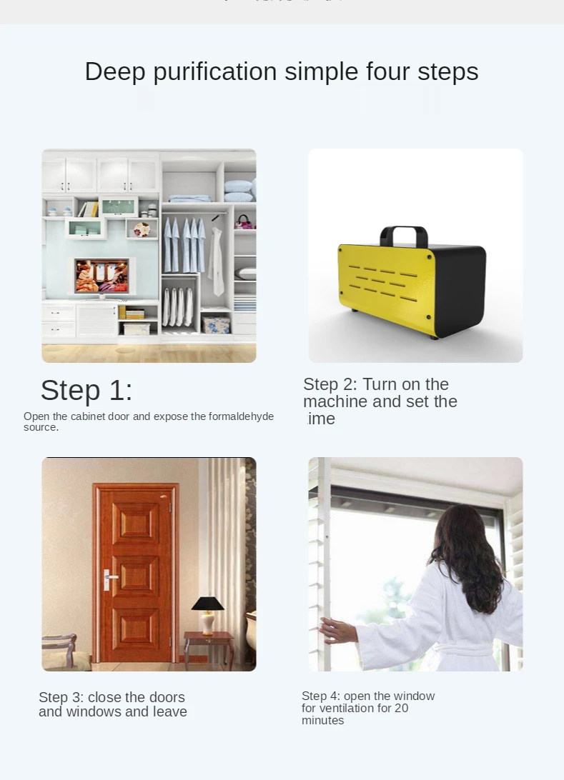 

5g/10g Formaldehyde removal air purifier new house decoration home office deodorization sterilization dealdehyde ozone machine