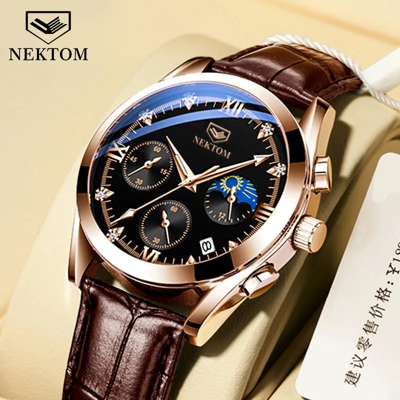 

2021 New Luxury Watch Men's Belt Quartz Watch Fashion Waterproof Luminous Business Men Watch Gift