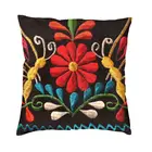 Наволочка с мексиканскими бабочками и цветами, наволочка с вышивкой Otomi, наволочка для пола с художественным рисунком для гостиной, наволочка для подушки, домашний декоративный чехол