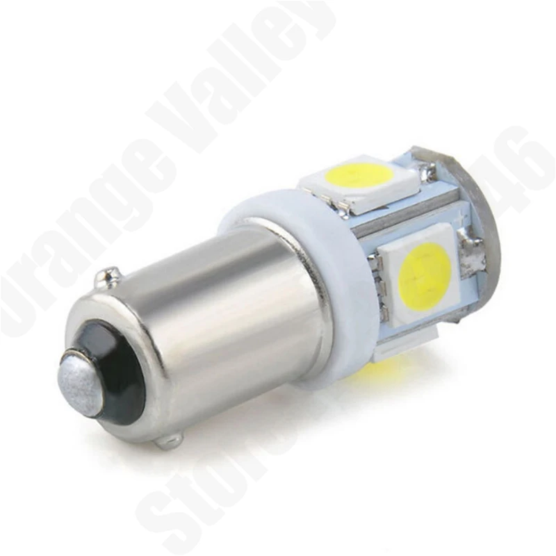 10 шт. BA9S 434 T4W 5 светодиодов 5050 SMD H6W автомобильные внутренние лампы для чтения
