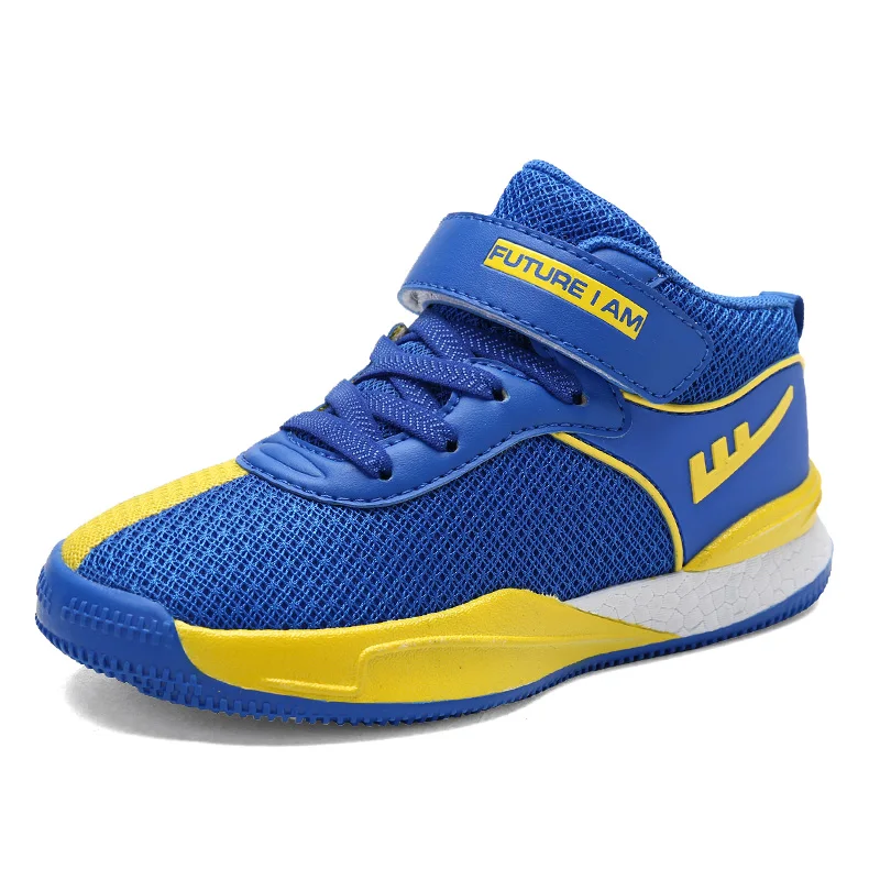 Баскетбольная обувь для мальчиков и девочек дышащие кроссовки из сетчатого