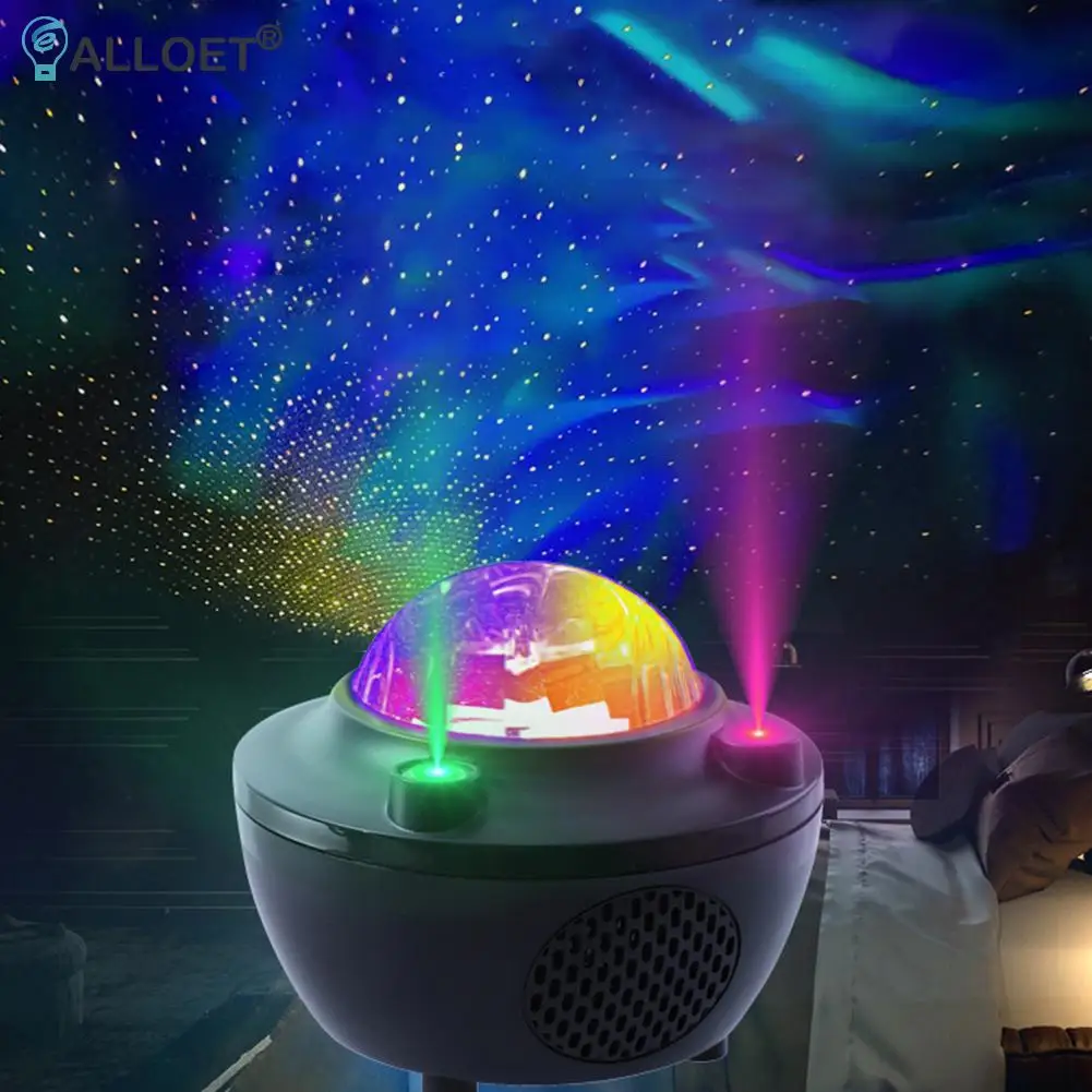 

Проекционная Светодиодная лампа Dreamy Moon, музыкальный проигрыватель с Bluetooth, проектор ночного освещения со звездами для домашнего использова...