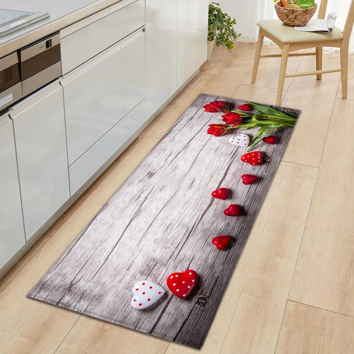 home kitchen floor mat carpet wood grain entrance door mat rugs non slip flannel carpets for bedroom living room bathroom free global shipping