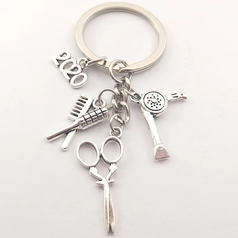 Мини парикмахерские ножницы фен расческа брелок Подарочный Брелок для