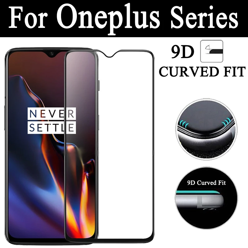 Защитное стекло для Oneplus 7 pro 6 Защита экрана для Oneplus 6T 5T 3t 3 9D закаленное стекло