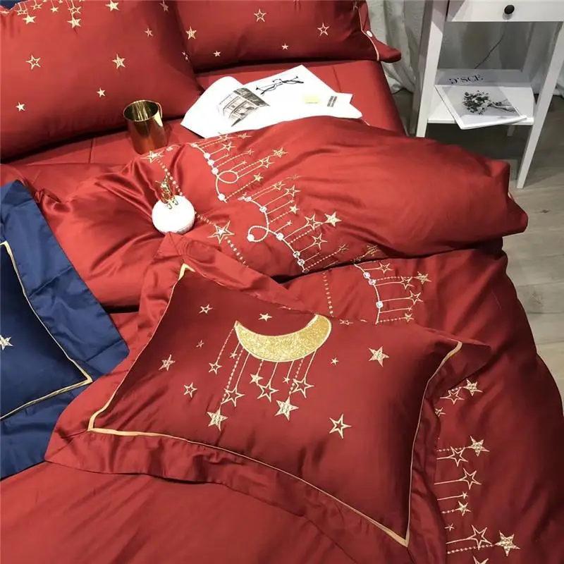 42 4/7 шт Красный Синий Постельное белье мягкие постельное с изображением ясного