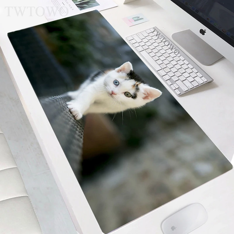 

Mousepad New HD XXL Custom MousePads keyboard pad Cartoon Cat Laptop Gamer Natural Rubber Soft Desktop Mouse Pad