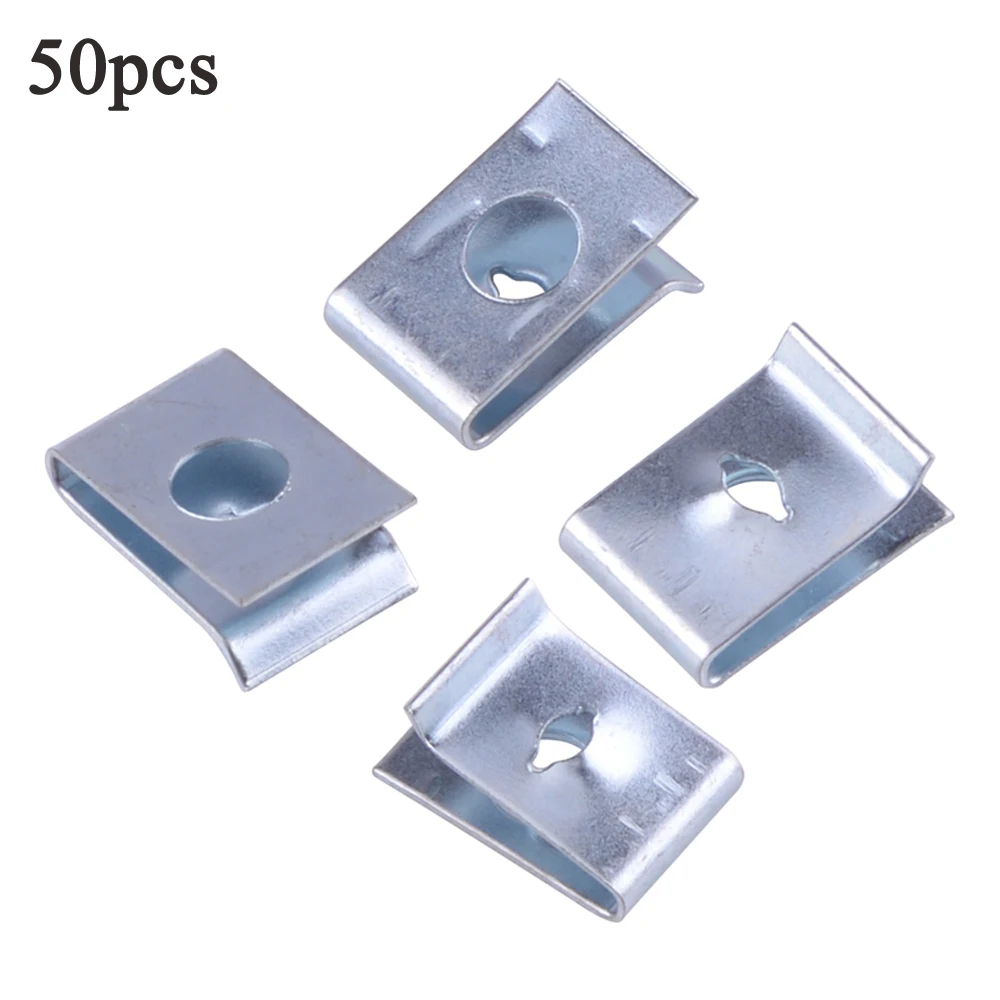 50 шт. универсальные автомобильные крепежные болты с U-образными гайками