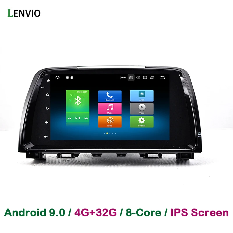 Автомобильный DVD плеер Lenvio 4 Гб ОЗУ 32 ПЗУ Восьмиядерный процессор 2 Din Android 9 0 GPS