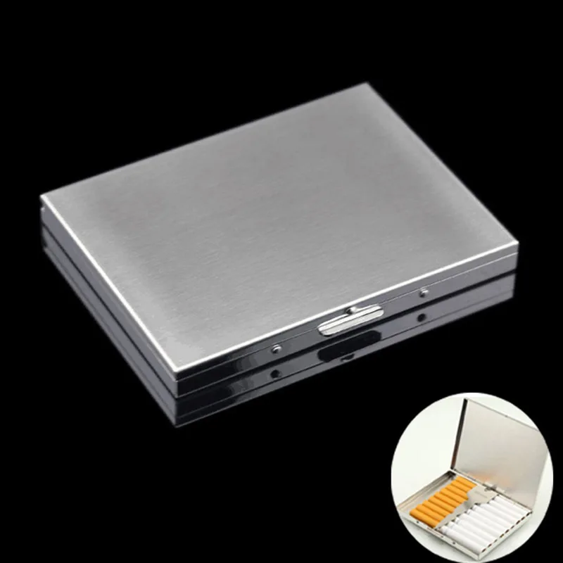 Чехол для сигарет из нержавеющей стали чехол s держатель табака карманный ящик