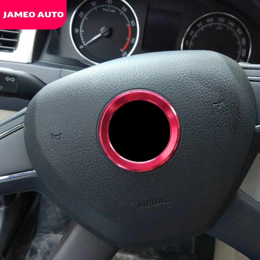 Jameo Авто Стайлинг Руль украшение наклейка кольцо для Skoda Octavia A5 A7 Fabia Rapid Yeti Superb