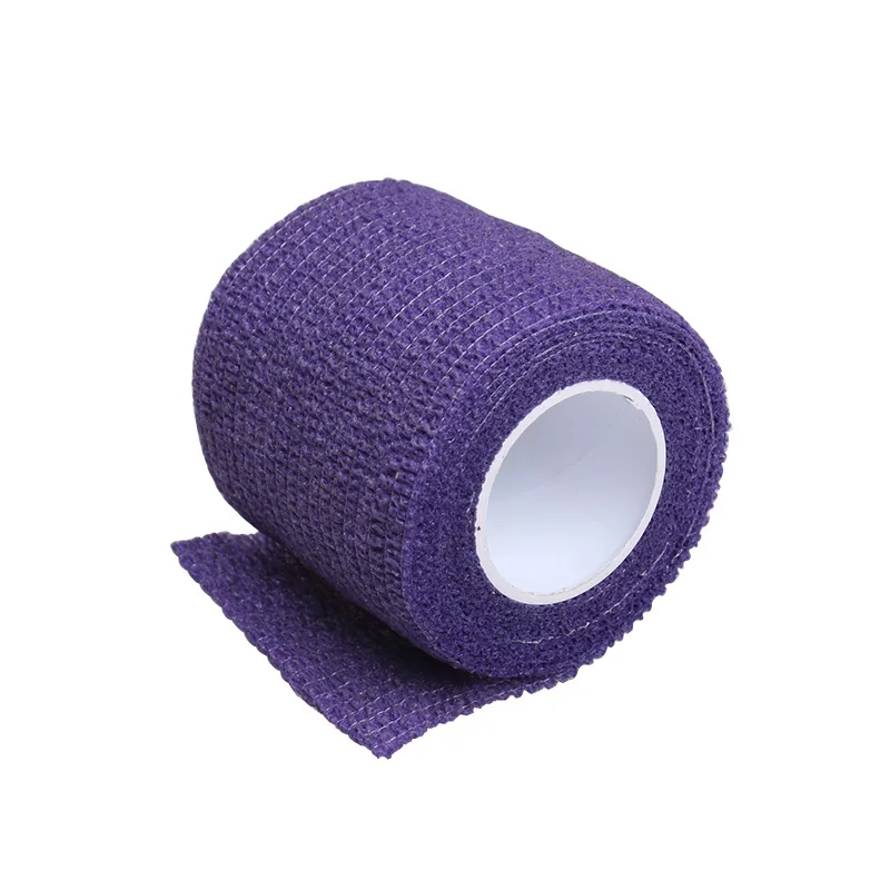 Purple 5pcs Аксессуары для тату, 5 шт., тату, эластичная клейкая повязка, 5 см, широкие локоть ленты, ногти, обертывание, защита пальцев - Цвет: Purple 5pcs