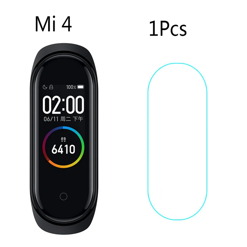 1/2/3/4/5 шт для Xiaomi mi группа 4 Экран протектор для mi band4 смарт-браслет полное покрытие ультратонкая защитная пленка