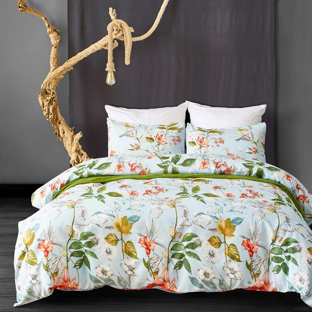 

Nordic Duvet Cover Sets Luxury Double Bed Set Duvet Cover 240x220 King Queen Size Bedding Set Floral Style Bedding And Covers