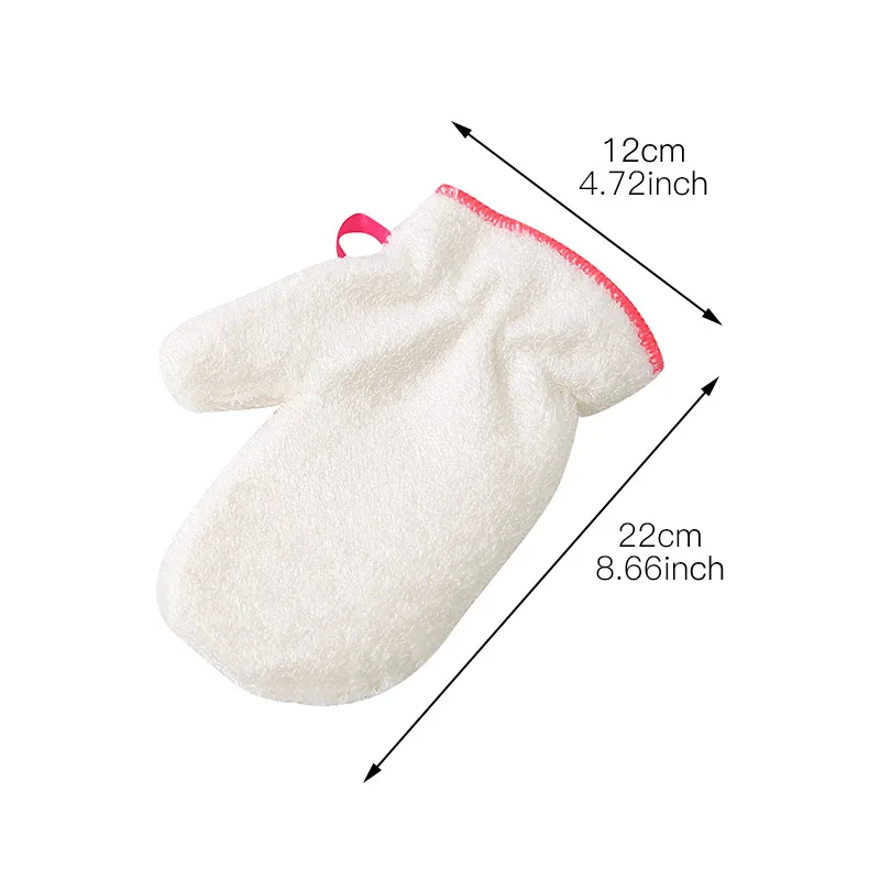 Водонепроницаемые Тряпичные перчатки из бамбукового волокна белые нескользящие