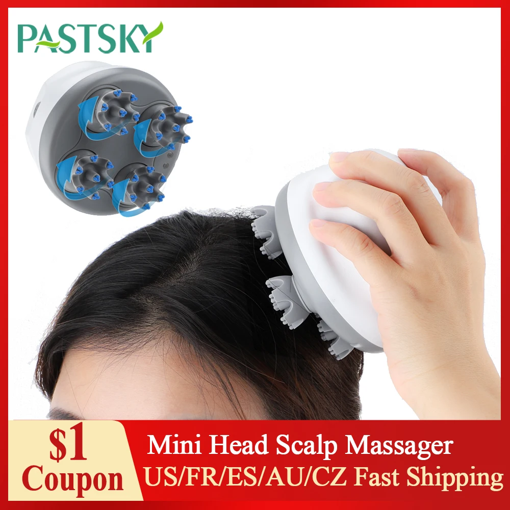 

Mini Head Scalp Massager Kneading Massage Waterproof Prevent Hair Loss Relieve Stress Relax Pushing Pulling Grasping Kneading