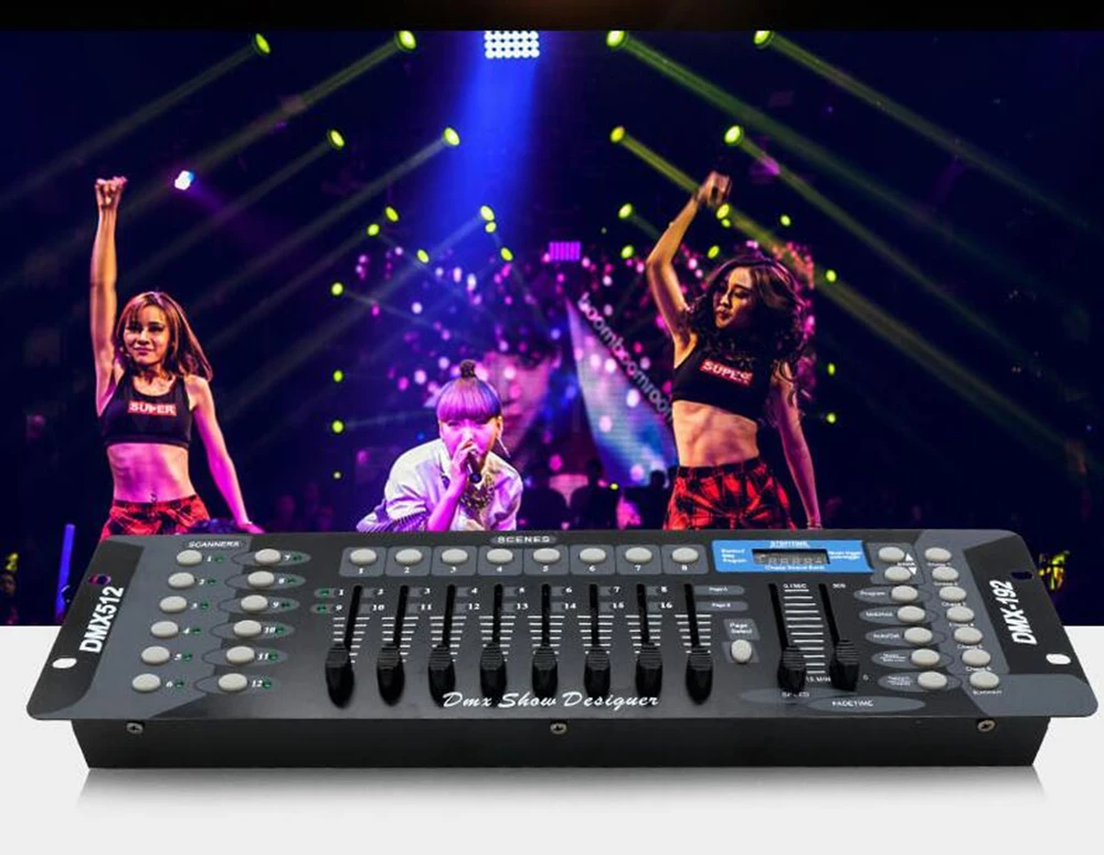 192 DMX контроллер для светодиодных сценических огней dmx dj Освещение 512 консоль DJ