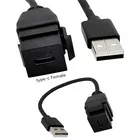 Переходник USB 2,0 в, штекер-гнездо type-c, 0,2 м