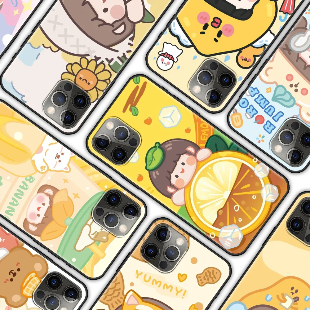 

Cute Girl Phone Case for iphone 13 11 7 XR 12 Pro Max X 6S 12 Mini XS 5 6 7 8 Plus 5S SE Soft Silicone Cover Bumper