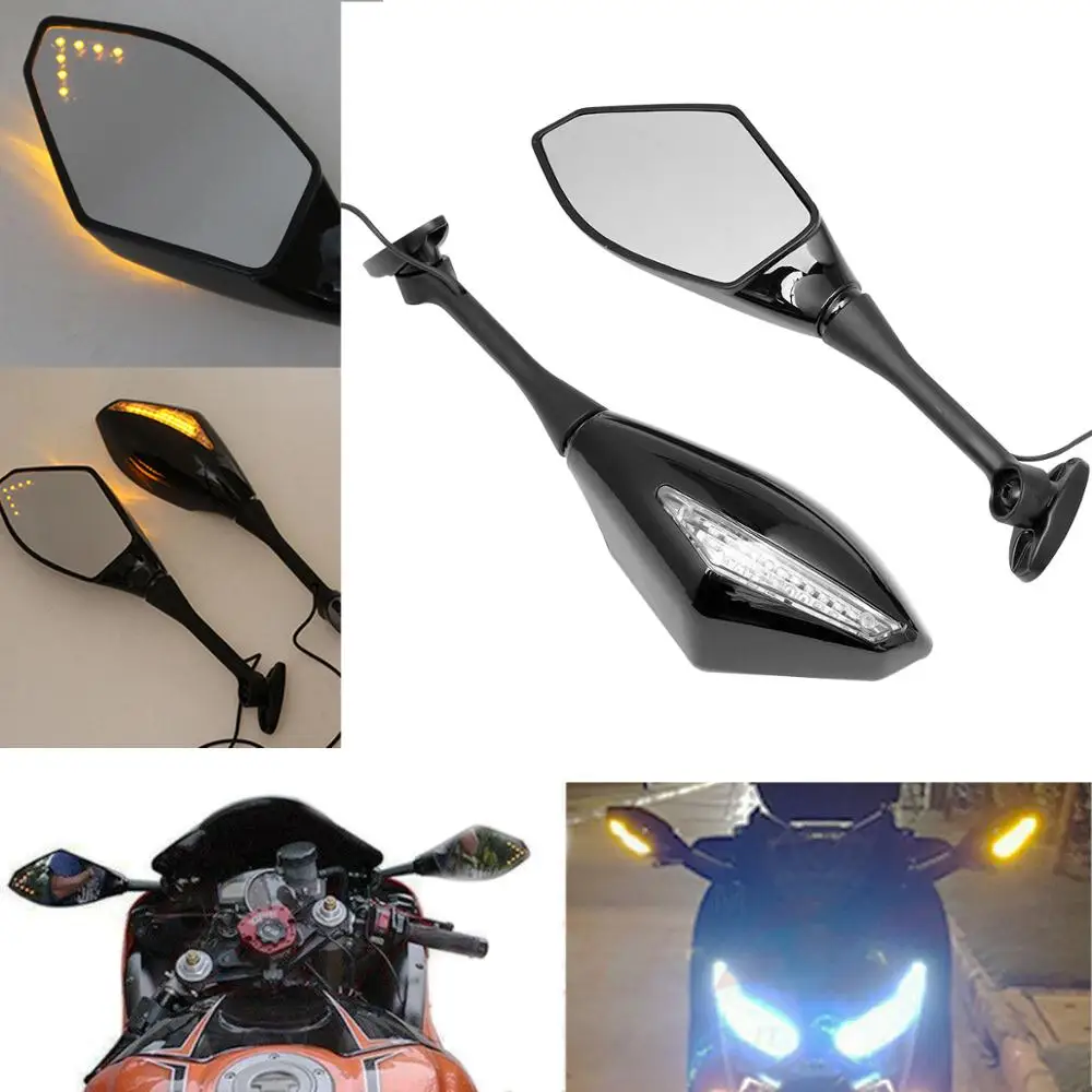 Зеркала указателя поворота для мотоцикла HONDA CBR600RR 1000RR 500R SUZUKI GSXR|Боковые зеркала и