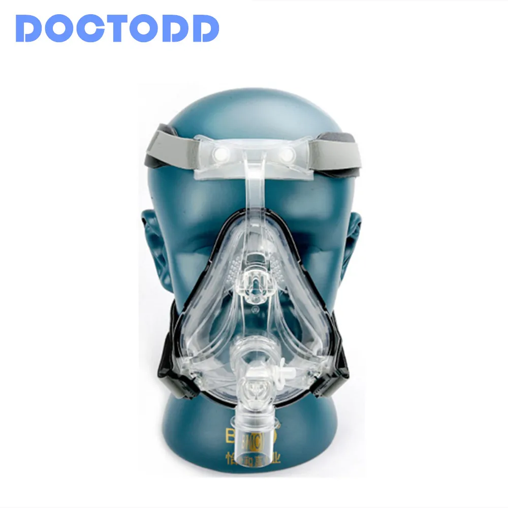 Doctodd FM1 маска для лица CPAP Авто CPAP BiPAP маска с бесплатным головным убором Белый s m l для апноэ сна OSAS храп людей