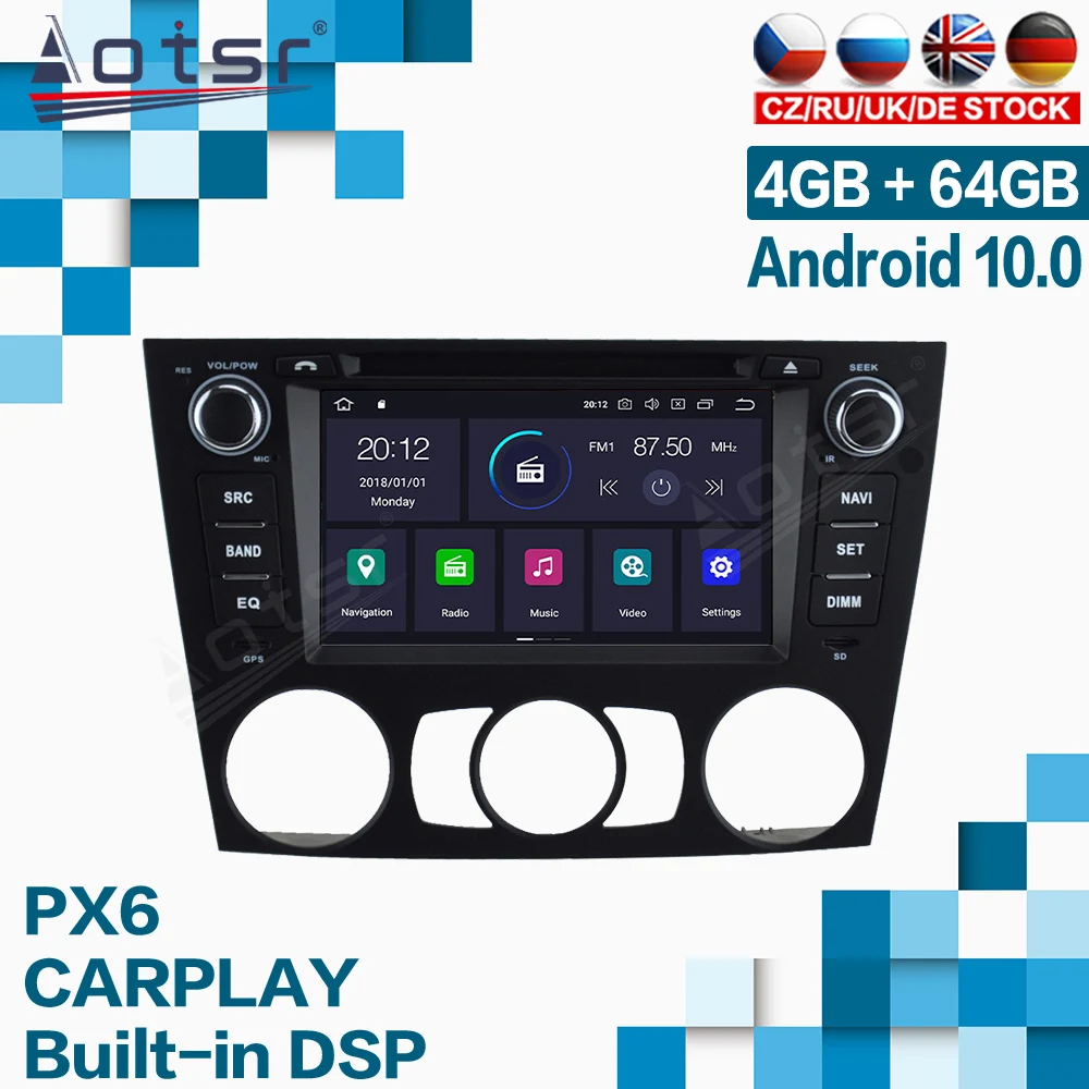 

Aostr Android Radio Auto Stereo For BMW E90 E91 E92 E93 2005-2012 With Car Multimedia Audio GPS Navigation PX6 GSP BT Head Unit