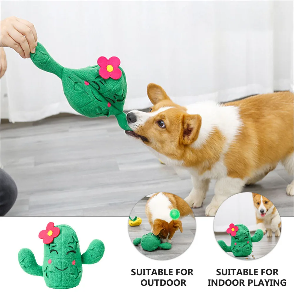 

Interactive Pet Dog Chewing Molar Squeaky Slow Feeder Snuffle Training