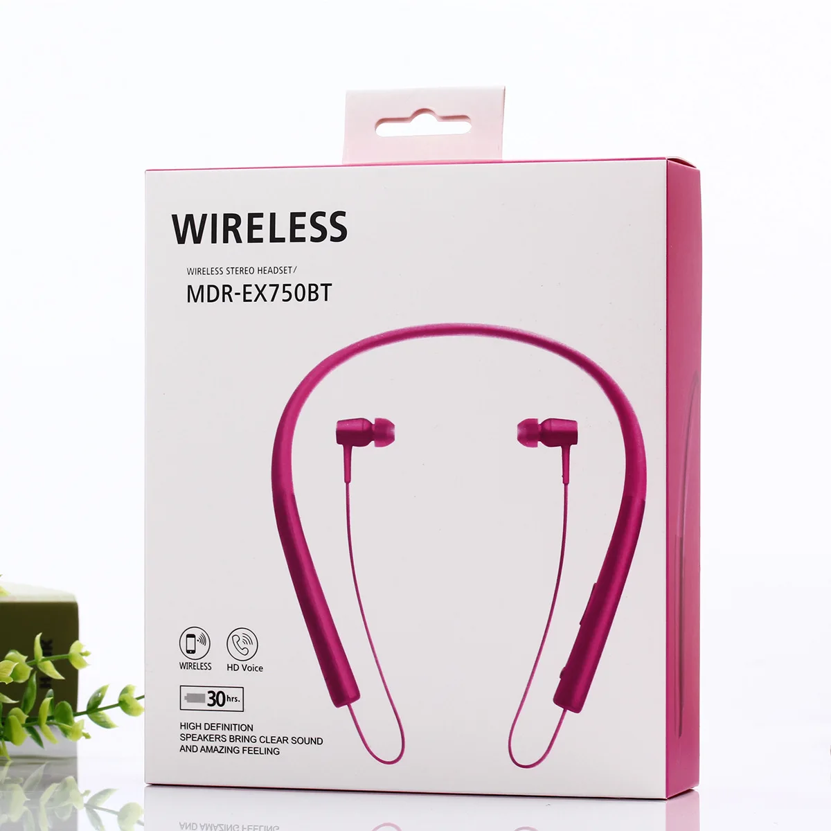 Беспроводная Bluetooth подвесная спортивная Гарнитура для sony mdr-ex750bt, беспроводная гарнитура с шумоподавлением и водонепроницаемым магнитом