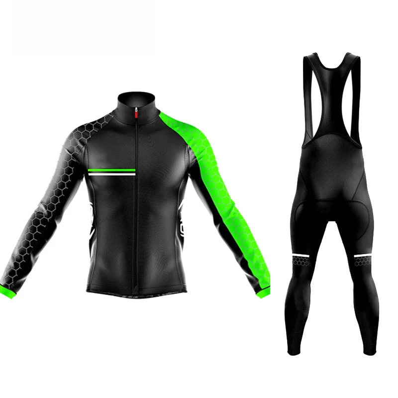 

Men's Cycling Jerseys Long Sleeve Quick Dry Cyclist Outfit With Gel Autumn Outdoor Sports Bike Triathlon Clothing Ropa Ciclismo