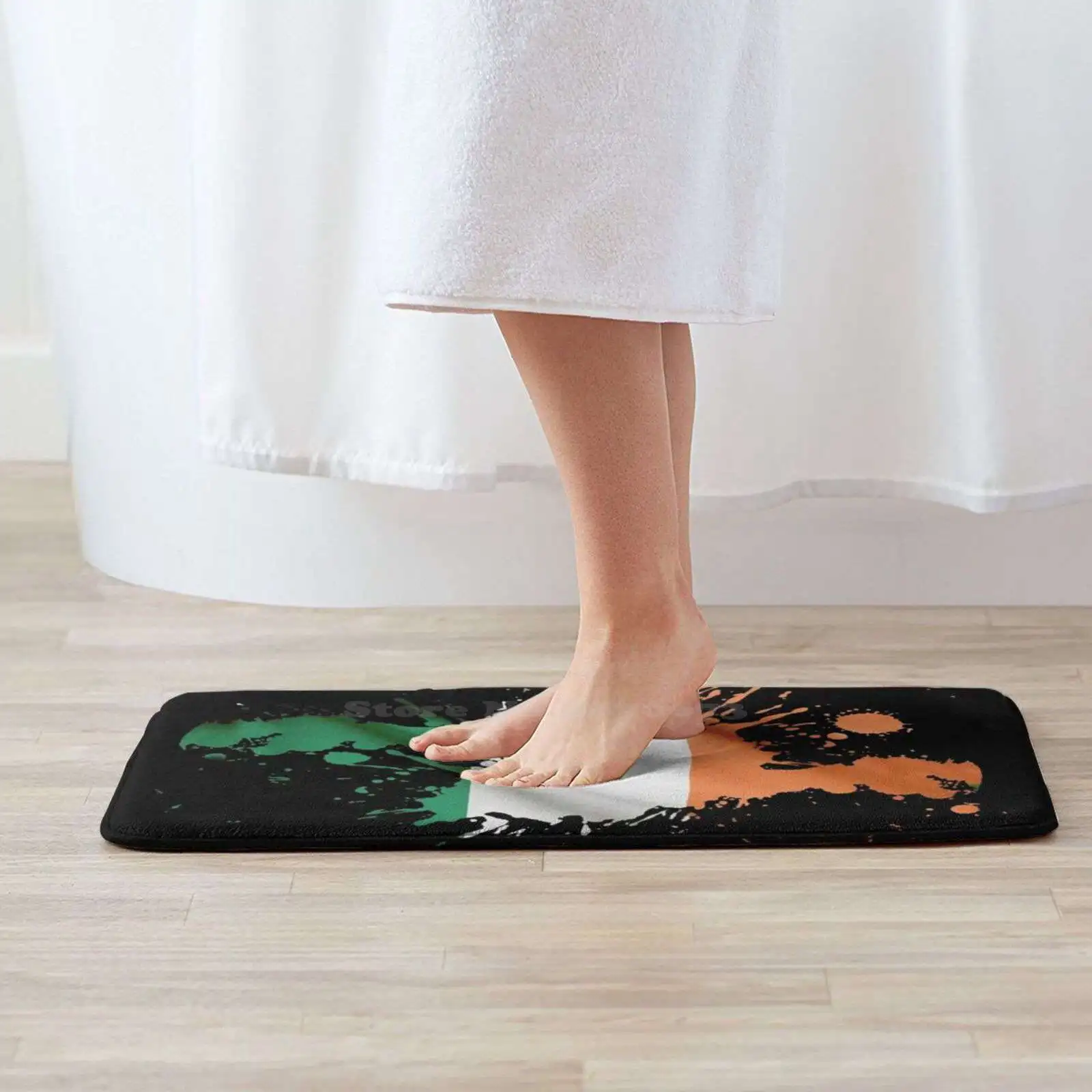 Мягкий Нескользящий 3D коврик с флагом Республики Ирландия/ирландский флаг