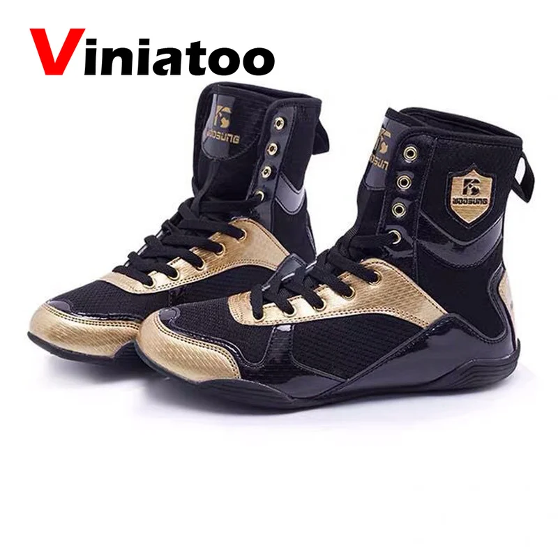 Новая профессиональная обувь для бокса Мужские дышащие ботинки легкие борьбы