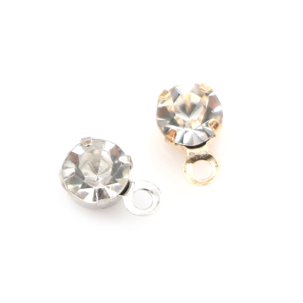 

100pcs DIY Mini Doll Crystal Rhinestone Garment Sewing Accessories Gold/Silver colors