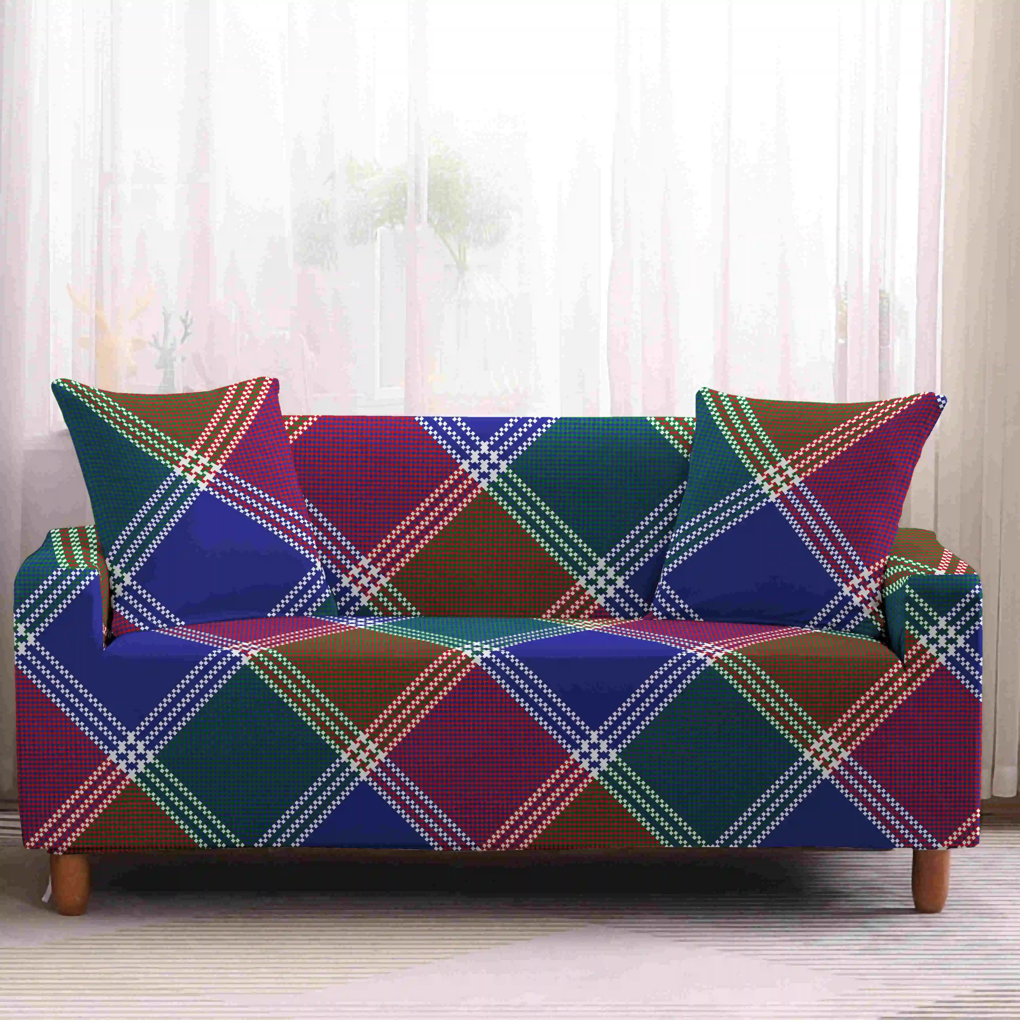 Чехол Homesky с геометрическим рисунком плед-чехол для дивана плотно закрытый